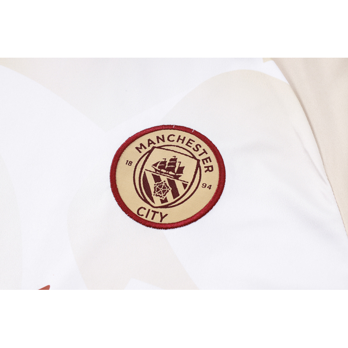 Chandal del Manchester City Manga Corta 24-25 Amarillo - Pantalon Corto